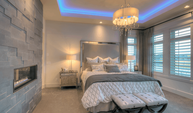 High-End Custom Lighting Options Westwood Art Bedroom image