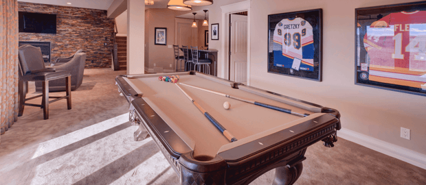 Creating a Sports Themed Man Cave Pool Table image