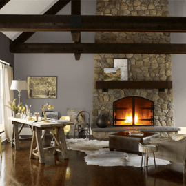 Get Cozy With These 7 Fall Paint Colours Fireplace Image