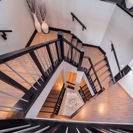 Custom Home Features Have Wow Factor Spectacular Staircases Custom Asp Image 