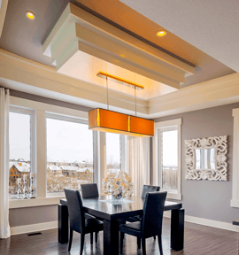 High End Custom Ceiling Design Options Custom Asp Diningroom Image