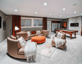 How to Create More Relaxing Living Spaces Basement Image